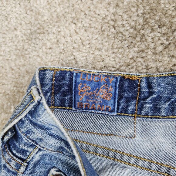 VTG Lucky Brand Dungarees Mens Jeans Size 34 X 29 Boot Leg Cut Made in USA A107 - Picture 4 of 15